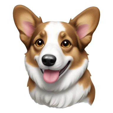 cardigan welsh corgi black and white sticker