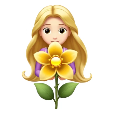 rapunzel flower from the movies sticker