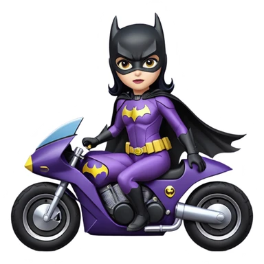 scale racing sexy fitted Batgirl’s heroically armored midnight-colored tight outfit 1970’s tv style dark knight stealthy accurate sporty safe plush deluxe off-road pursuit drifting F1 town car (black hair, shoulders back against seat) rally sticker