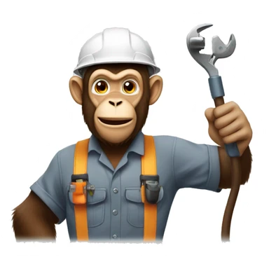 Monkey electrician with zyn sticker