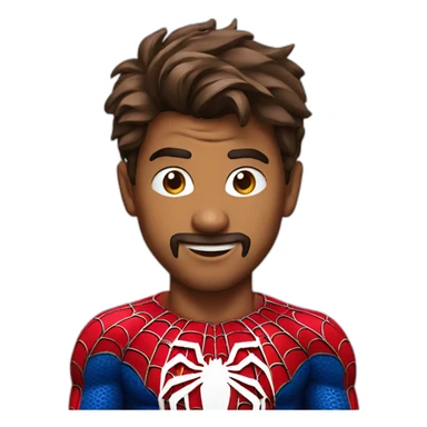Actor Vijay in Spiderman costume sticker