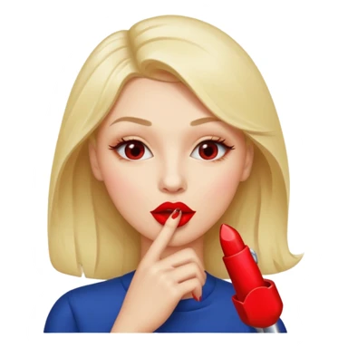 Unos labios mordiendo un dedo sticker