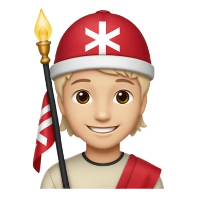 Crée moi un emojis avec le drapeau corse avec la tête  sticker