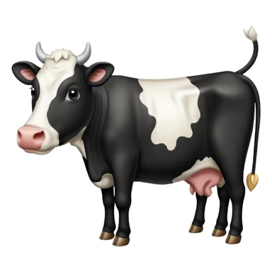 brique de lait avec une vache dessus  sticker