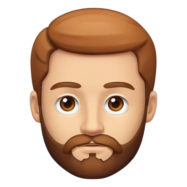 realistic male portrait with beard sticker