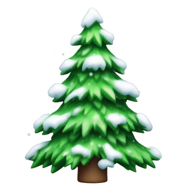 christmas tree with snow sticker