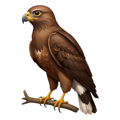 common brown buzzard sticker