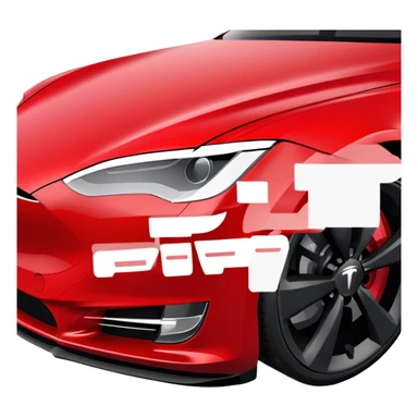 Tesla Model S - Tesla (Model Year: 2022) (Iconic colour: Red) sticker