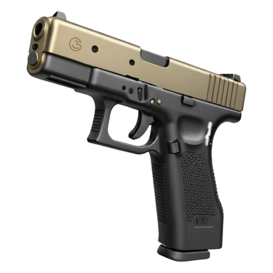 Glock 17 with an extended magazine (big magazine) sticker