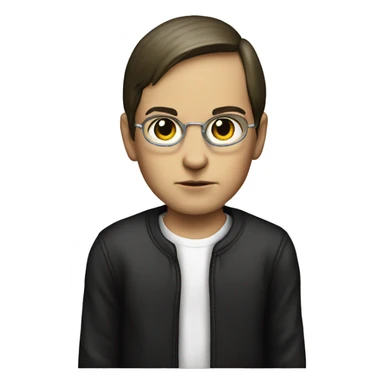 steve jobs as a youngster gangster sticker