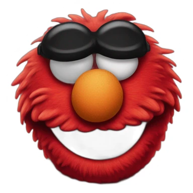 Elmo with a jawline  sticker