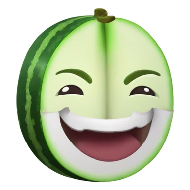 Melón tuna con vino blanco en su interior  sticker