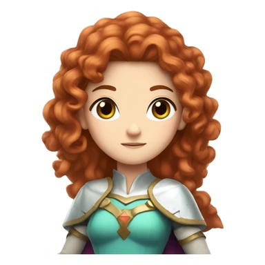 a white girl with long red curly hair and freckles, cosplaying Princess Zelda posing and ready for a fight sticker
