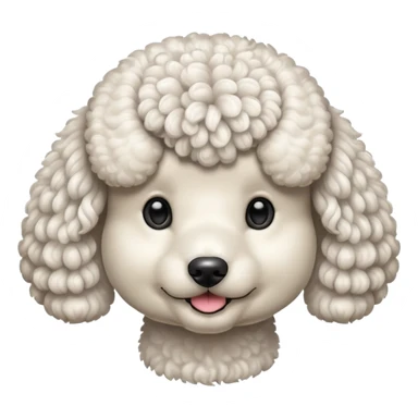 poodle dog sticker