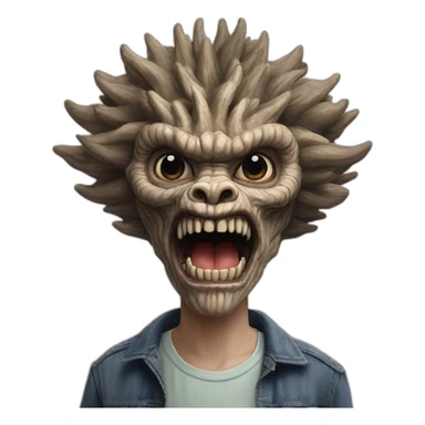 stranger things demogorgon head sticker