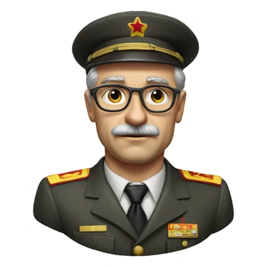 soviet engineer diplomat full scale photoealistic serious sticker