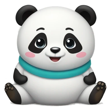 Yayy written on panda's belly sticker