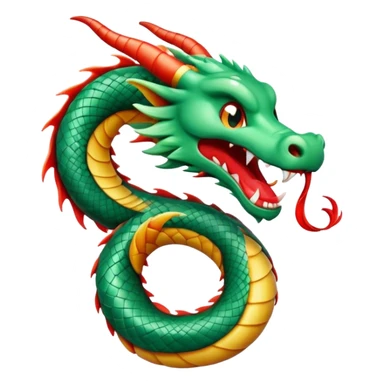 Cinematic Cute Yawning Chinese Serpent Dragon Portrait Emoji, Head gently inclined with a dramatic, wide-open yawn, revealing an elegantly elongated body with softly glowing jade and vermilion scales, enriched by subtle, ethereal cloud and ripple motifs; rendered with authentic detail and delicate natural light, high shine, relaxed yet wise, styled with a dash of ancient mystique, soft glowing outline, capturing the essence of a drowsy but venerable celestial dragon ready to drift into a serene, timeless slumber! sticker