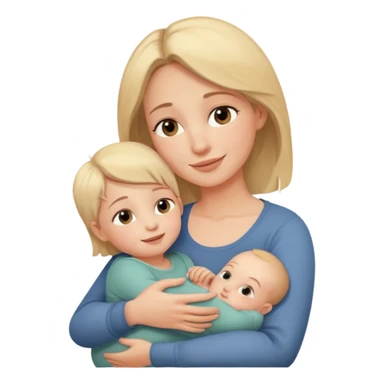 A loving mother holding her young child in her arms, warm natural light coming through a window, soft smile, emotional connection, candid moment, realistic photography, shallow depth of field, high resolution, warm tones
 sticker