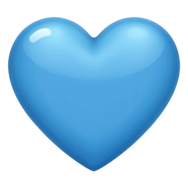 cerulean blue heart emoji sticker