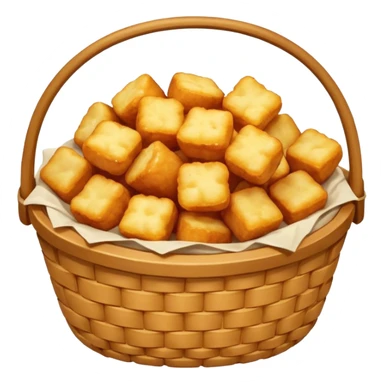 A basket full of sleeping fried cheese curds sticker