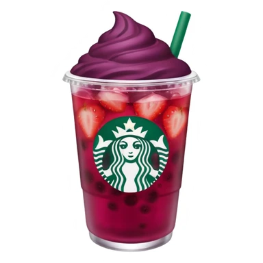 Starbucks strawberry açaí refresher  sticker