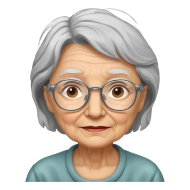 professor old woman sticker