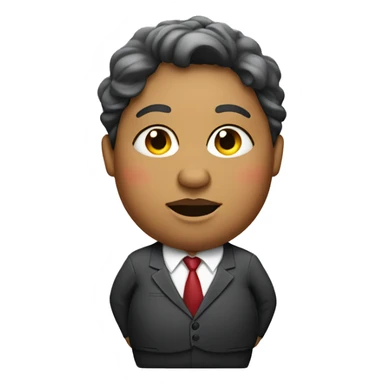 A really fat lady wearing a suit sticker