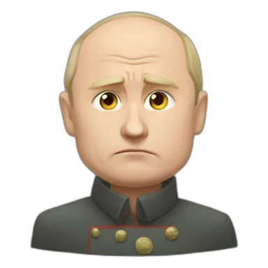Putin sad sticker