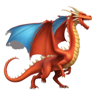 A fire breathing dragon that is extremely detailed  sticker