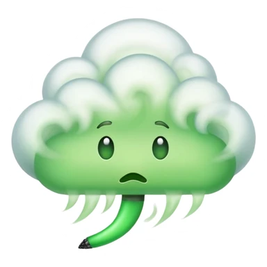 green fart smoke sticker