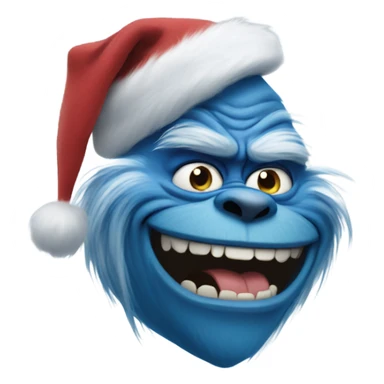 Blue Grinch sticker