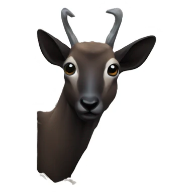 peeping dark chamois sticker