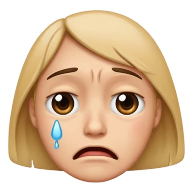 crying face emoji sticker