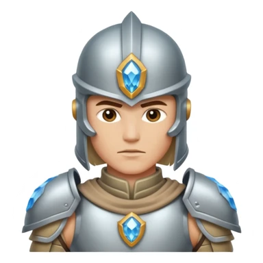 crystal-armored warrior sticker