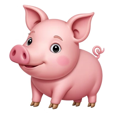 Good morning pig sticker