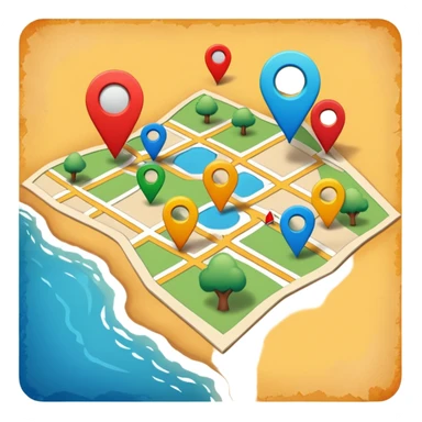 ubicacion en el mapa sticker