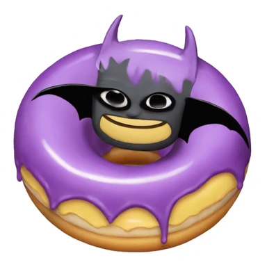 Batman qui mange un donut sticker