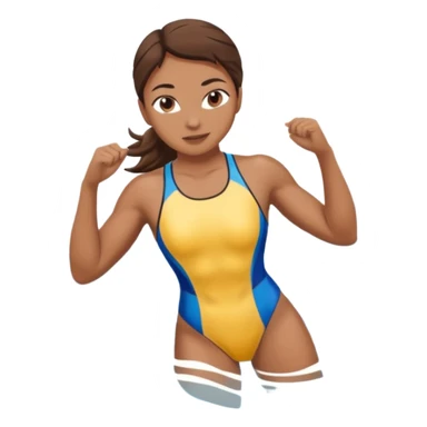 girl swimming athlete sticker
