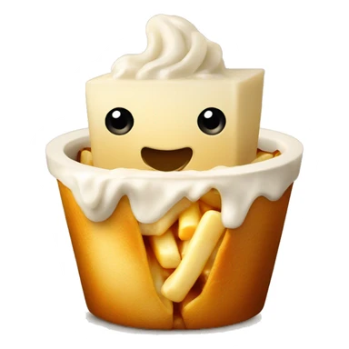 Poutine qui mange une poutine sticker