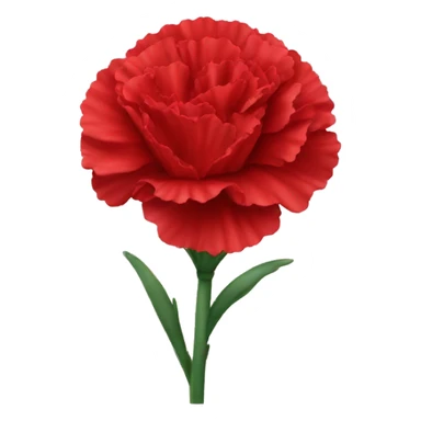 red carnation sticker