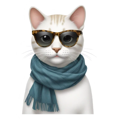 Fashion cat sticker