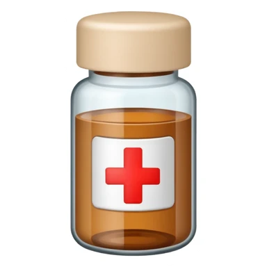 medicine bottle in case in nutral colors sticker