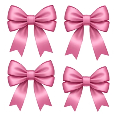 pink bows cute girly sticker