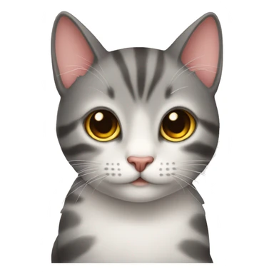 cute cat with ex sticker