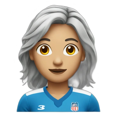 Handball woman player sticker