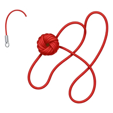 Red string of fate sticker