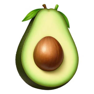 Avocado with big lips sticker
