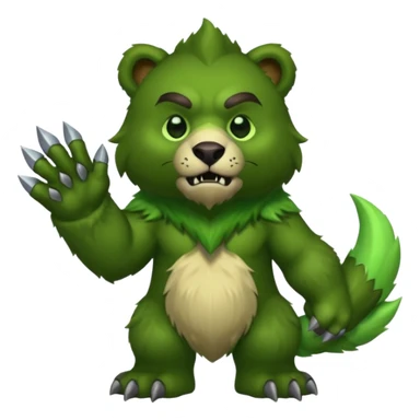 world of warcraft felbear with claws out sticker