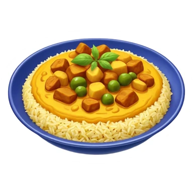 Hot vegan curry rice dish sticker